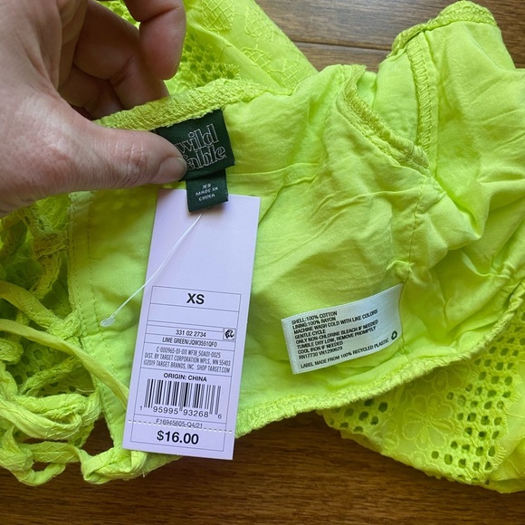 Pink, Tan, White and Neon green/yellow crop tops - Picture 14 of 14